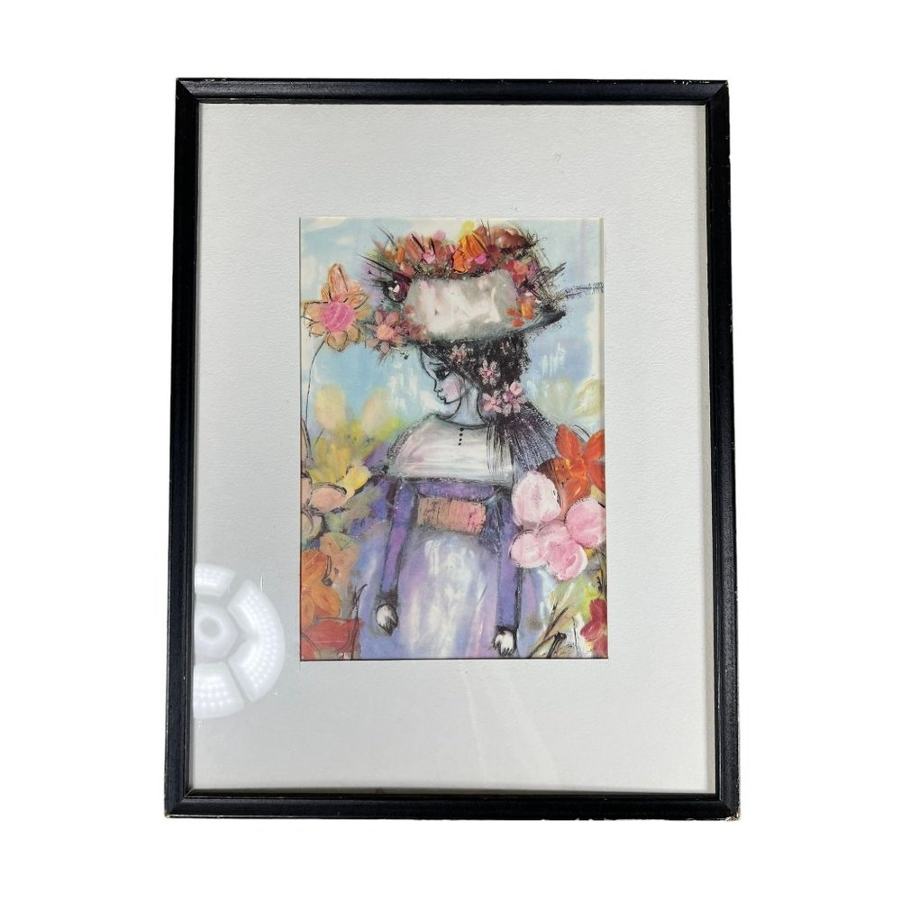 Water Colored Girl Painting